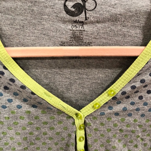 Ocean Pacific lime trim lightweight top Sz 15/17 - Picture 2 of 3